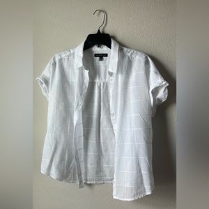 Banana Republic white button down shirt